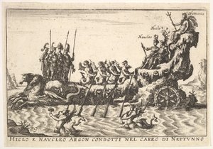 Levy 9: Argonautit Hicleus ja Naucleus johtivat Neptunus Hicleo e Naucleo Argo..., 1664 kellukkeessa. tekijältä Unbekannt
