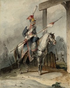 Ranskan keisarillisen kaartin puolalainen chevauleger, noin 1808 tekijältä Unbekannt