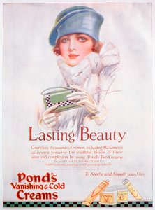 Ponds Cream -mainos, 1927 tekijältä Unbekannt