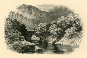 Aberglaslyn Bridge, Pohjois-Wales, 1890. tekijältä Unbekannt