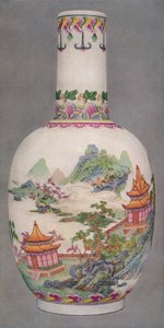 Posliinipullo Ku Yueh Hsuan -tyyliin. Chienin pitkä aika, 1736-1796, 1928 tekijältä Unbekannt