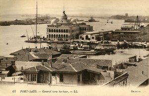 Port-Said. - Yleisnäkymä satamaan. - LL., c1918-c1939. tekijältä Unbekannt