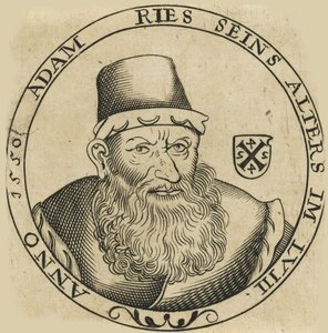 Adam Riesin muotokuva 149293-1559, n. 1600. tekijältä Unbekannt