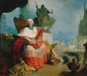 Kardinaali Louis Antoine de Noaillesin muotokuva 1651-1729, 1729. tekijältä Unbekannt