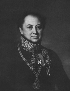 Dmitri Pavlovich Tatischevin muotokuva 1767-1845, 1838 tekijältä Unbekannt