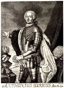 Brunswickin herttua Anthony Ulrichin muotokuva 1714-1774 tekijältä Unbekannt