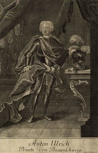 Brunswickin herttua Anthony Ulrichin muotokuva 1714-1774, um 1700 tekijältä Unbekannt