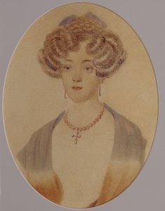 Ekaterina Nikolajevna Goncharovan muotokuva 1809-1843, 1820-luvun loppu-1830-luvun alku tekijältä Unbekannt