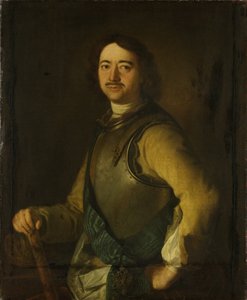 Keisari Pietari I Suuren muotokuva 1672-1725, 1700-luvun alku. tekijältä Unbekannt