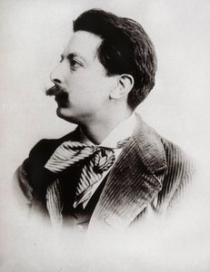 Muotokuva Enrique Granadosista (1867-1916), espanjalainen säveltäjä ja pianisti. Valokuva. tekijältä Unbekannt
