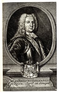 Ernst Johann von Bironin muotokuva 1690-1772, Kurinmaan ja Semigallin herttua ja Venäjän keisarikunnan valtionhoitaja tekijältä Unbekannt