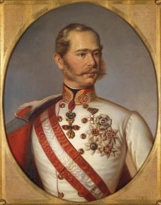 Franz Joseph I Itävallan muotokuva, noin 1855 tekijältä Unbekannt