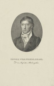 Georg Wilhelm Friedrich Hegelin muotokuva 1770-1831. tekijältä Unbekannt