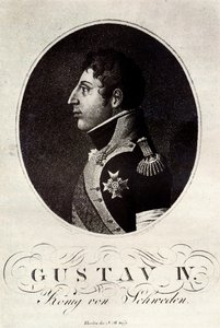 Kustaa IV Adolfin muotokuva Ruotsista, 1800-luvun alku. tekijältä Unbekannt