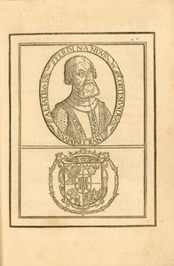 Hernán Cortésin muotokuva 1485-1547 vaakuna, 1588. tekijältä Unbekannt