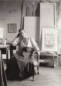 Hilma af Klingtin muotokuva 1862-1944, n. 1900 tekijältä Unbekannt