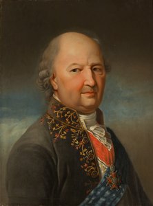 Ivan Perfilievitš Jelaginin muotokuva 1725-1794, 1800-luku tekijältä Unbekannt