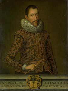 Jan Pieterszoon Coenin (1587-1629) muotokuva tekijältä Unbekannt