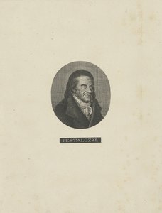Johann Heinrich Pestalozzin muotokuva 1746-1827, n. 1830 tekijältä Unbekannt