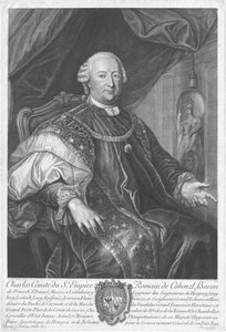 Johann Karl Philipp Graf von Cobenzlin muotokuva 1712-1770. tekijältä Unbekannt