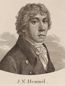 Johann Nepomuk Hummelin muotokuva 1778-1837. tekijältä Unbekannt