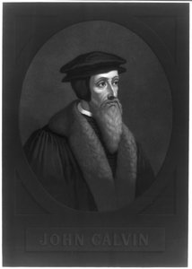John Calvinin muotokuva 1509-1564, 1800-luvun alku. tekijältä Unbekannt