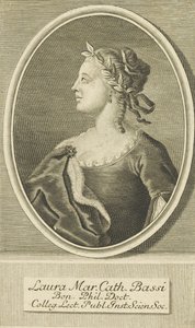 Laura Bassin muotokuva 1711-1778, 1738. tekijältä Unbekannt