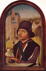 Ludvig XI:n muotokuva, c1456-58 tekijältä Unbekannt