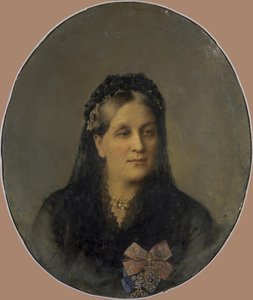 Prinsessa Maria Aleksandrovna Dolgorukajan muotokuva, os. Apraxina 1816-1892, 19-luvun toinen puoli tekijältä Unbekannt