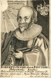 Robert Fluddin muotokuva 1574-1637, 1600-luku tekijältä Unbekannt