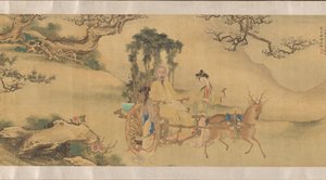 Shaoyun muotokuva Liu Lingin varjossa, n. 1795. tekijältä Unbekannt
