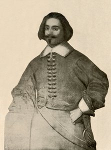 Muotokuva Sir John Leverettistä, ruskea takki ja pelkkä sotilasbändi, 1640-1660, 1937. tekijältä Unbekannt