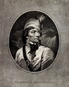 Tadeusz Kosciuszkon muotokuva 1746-1817, 1800-luvun alku. tekijältä Unbekannt