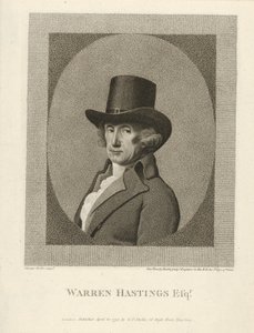 Warren Hastingsin muotokuva, Esq., pub. 1795. tekijältä Unbekannt