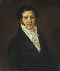 Juri Petrovitš Lermontovin muotokuva 1787-1831, 1800-luvun ensimmäinen neljännes tekijältä Unbekannt