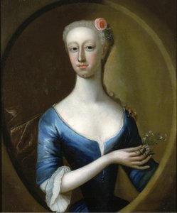 Naisen muotokuva, n. 1740. tekijältä Unbekannt