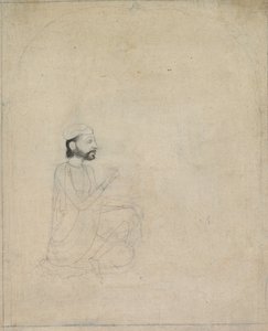 Istuvan miehen muotokuva, n. 1830-1850. tekijältä Unbekannt