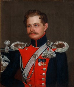 Muotokuva 3. Elisavetgradin husaarirykmentin esikuntakapteenista, 1837 tekijältä Unbekannt