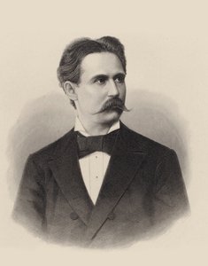 Pianisti ja säveltäjä Xaver Scharwenkan muotokuva 1850-1924, n. 1880. tekijältä Unbekannt