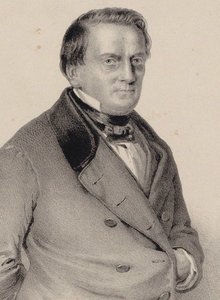 Säveltäjä Franz Lachnerin muotokuva 1803-1890, 1850. tekijältä Unbekannt