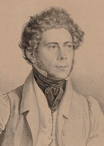 Säveltäjä Joseph Lannerin muotokuva 1801-1843, 1830. tekijältä Unbekannt