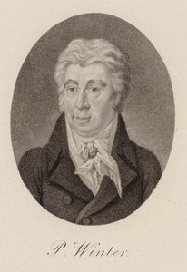 Säveltäjä Peter von Winterin muotokuva 1754-1825, noin 1825. tekijältä Unbekannt