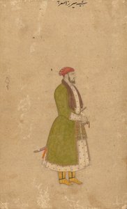 Hoviherra Mirza Muizzin muotokuva, n. 1680-1700. tekijältä Unbekannt