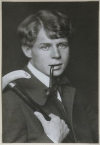 Runoilija Sergei Yeseninin muotokuva 1895-1925, 1919 tekijältä Unbekannt