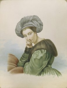 Näyttelijä Ekaterina Semjonovan muotokuva 1786-1849, 1800-luvun alku. tekijältä Unbekannt