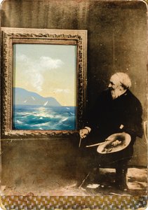 Taiteilija Ivan Aivazovskin muotokuva 1817-1900, 1889 tekijältä Unbekannt