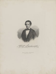 Säveltäjä Anton Rubinsteinin muotokuva 1829-1894, n. 1850. tekijältä Unbekannt