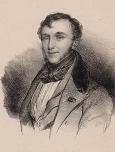 Säveltäjä Friedrich Kalkbrennerin muotokuva 1785-1849. tekijältä Unbekannt