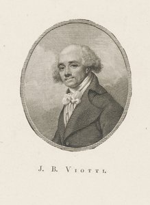 Muotokuva säveltäjä Giovanni Battista Viottista 1755-1824, n. 1800. tekijältä Unbekannt