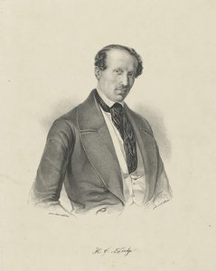 Muotokuva säveltäjä Hans Christian Lumbyesta 1810-1874 n. 1850. tekijältä Unbekannt